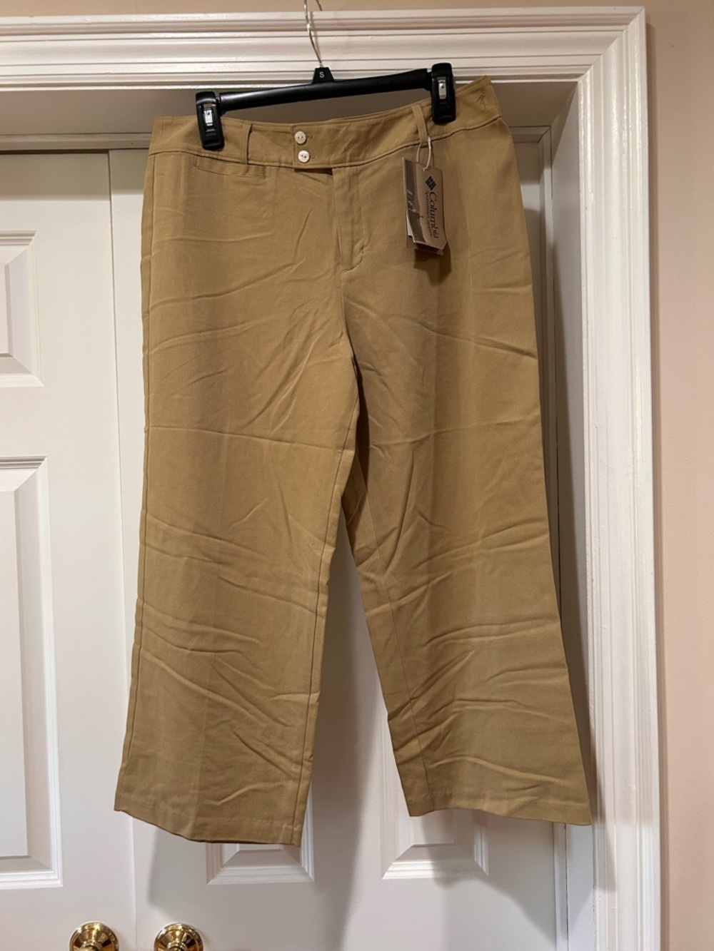 River Resort Columbia Camel/Tan Wide Leg Crop Pants